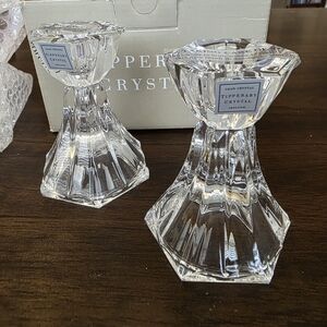 Mikasa Crystal Candle Holders